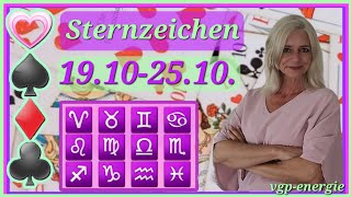 Zodiac Signs * 10/19-10/25 Weekly Impulse * vgp-energie Tarot Lenormand Skat Oracle