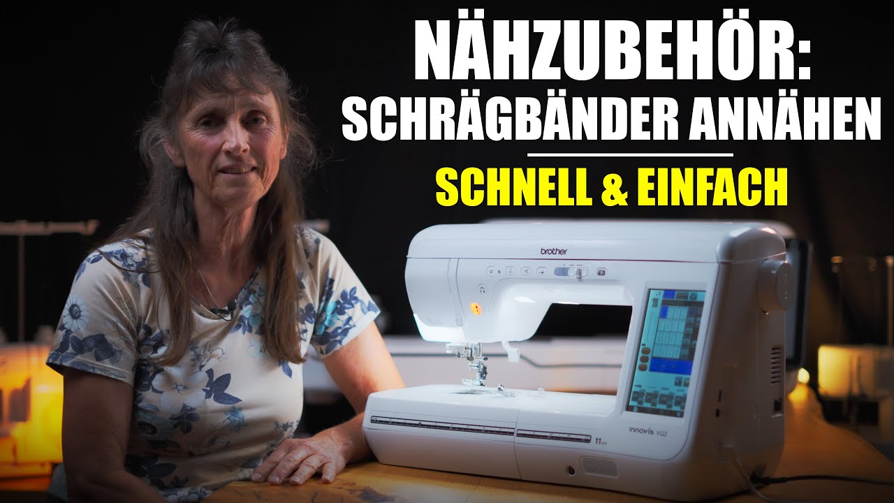 Anleitung Nähzubehör: Einfach Schrägbänder mit der Nähmaschine annähen. - Der Schrägbandeinfasser