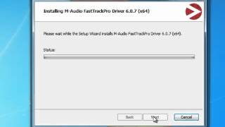 I can't install the M-Audio drivers