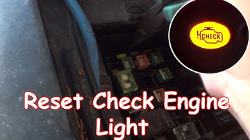 DIY: Reset Check Engine Light without OBDII reader
