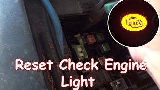 DIY: Reset Check Engine Light without OBDII reader