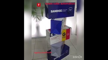 display flash totem cubo automático