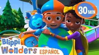 Canción del día de la Tierra | Caricaturas infantiles | Moonbug en Español  Blippi Wonders