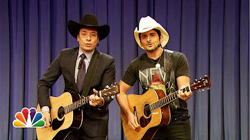 Jimmy Fallon & Brad Paisley Sing "Balls In Your Mouth" (Late Night with Jimmy Fallon)