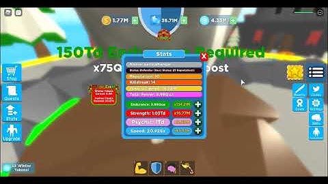 Getting 10 Qua endurance (Roblox Super Power Fighting Simulator)