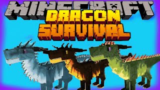 Play As a Dragon in Minecraft | Dragon Survival mod Showcase