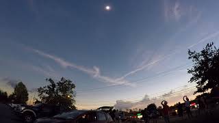 Total solar eclipse 2017, wide angle