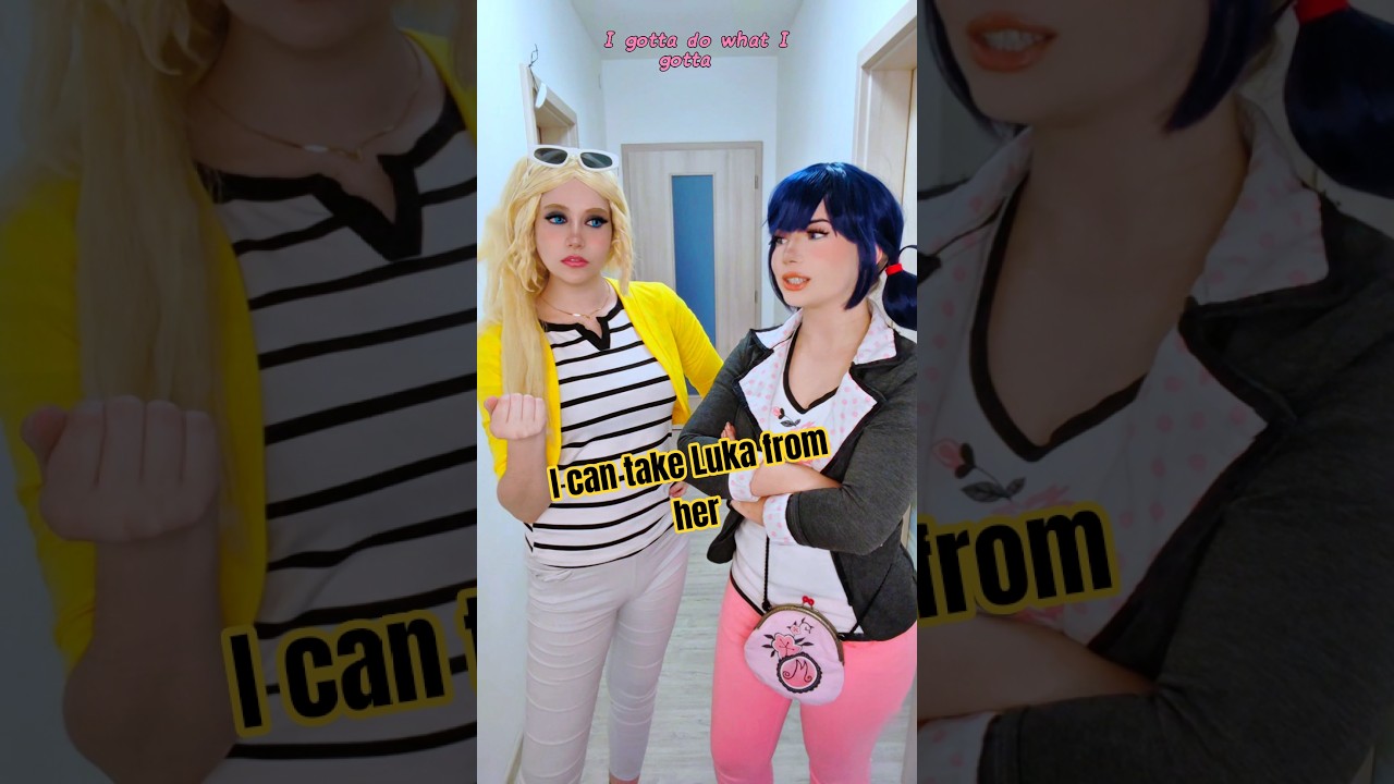 I can take your man | Chloé & Marinette @nikkihatsunecosplay #miraculous #cosplay #shorts