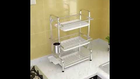 úp bát inox 3 tầng có khay hứng nước