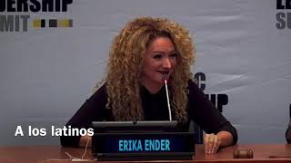 ERIKA ENDER speaks at the United Nations Hispanic Leadership Summit