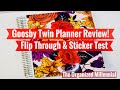 2021 Goosby Twin Planner Review! | Goosby Twin Planner | Planner Flip Through &amp; Sticker Test!