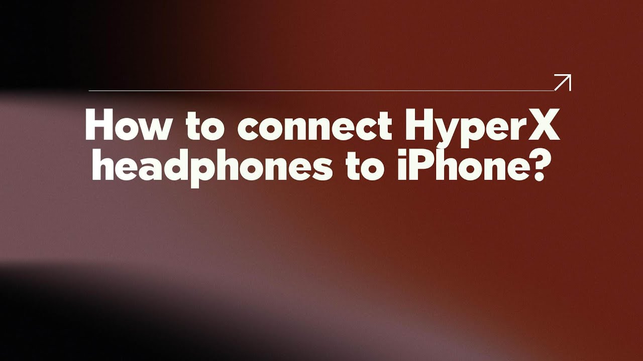 Как подключить наушники HyperX к iPhone?