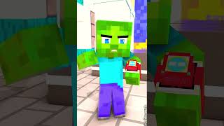 Baby Zombie Won Squidgame Challenge ☠️ #minecraft #shorts #shortsfeed #gaming