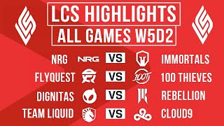 LCS Highlights ALL GAMES Week 5 Day 2 | LCS Spring 2024