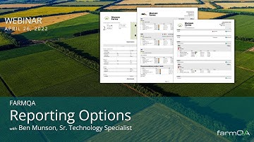 FarmQA Reporting Options