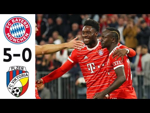 Bayern Munich VS Viktoria plzen 5-0 |Extended Highlights 2022 | Match HD
