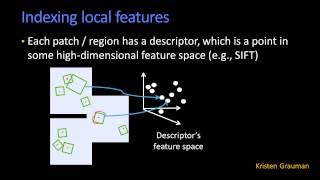 Indexing Local Features