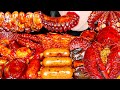 Asmr mukbangspicy flex seafood boil octopus king crab enoki mushroom sausage cookingeating korean