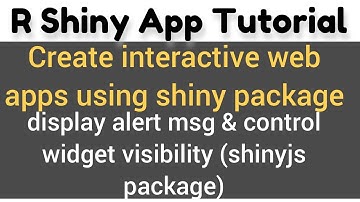 R Shiny App Tutorial | shinyjs | Example | conditionally disable widget and throw alert message