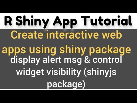 R Shiny App Tutorial | shinyjs | Example | conditionally disable widget and throw alert message