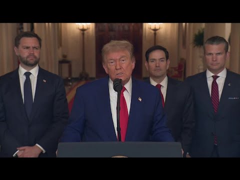Trump addresses nation after U.S. strikes Iranian nuclear sites | Raw ...