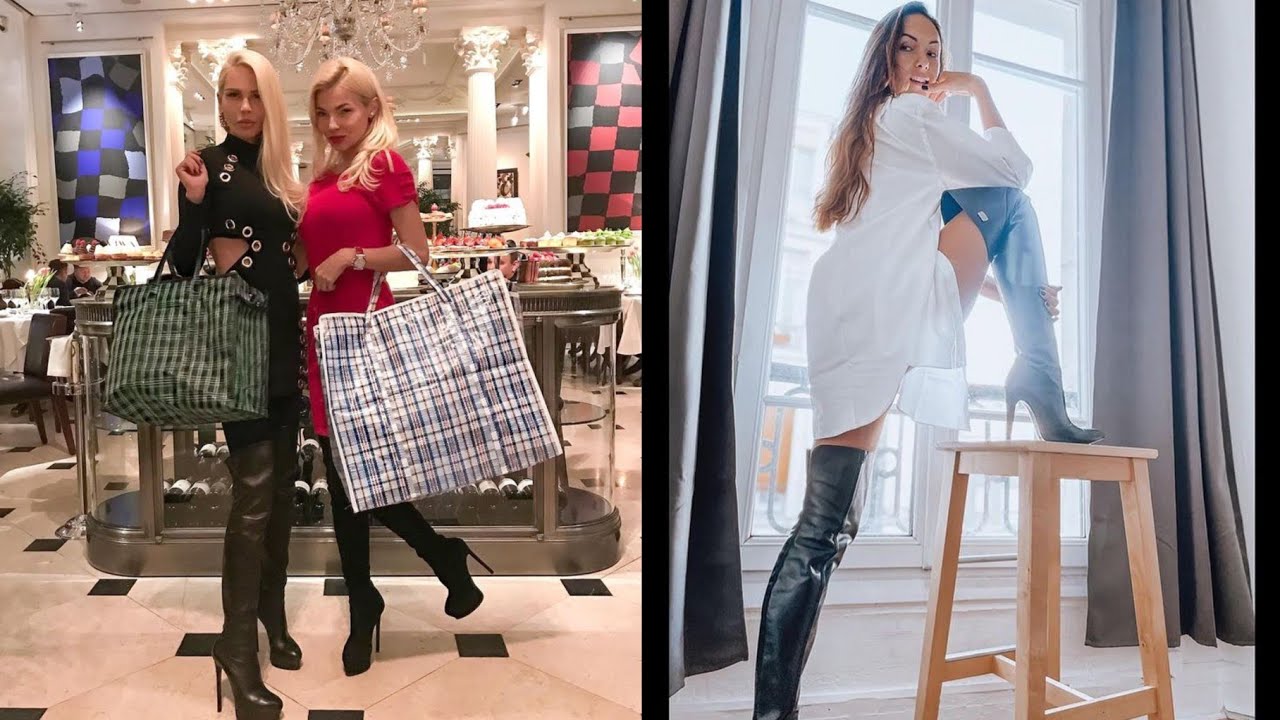 Bootiful and trendy leather thigh-high heels long boots