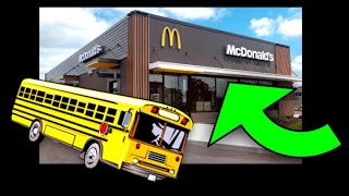 Bus Vlog - Taking My School Bus To Mcdonalds