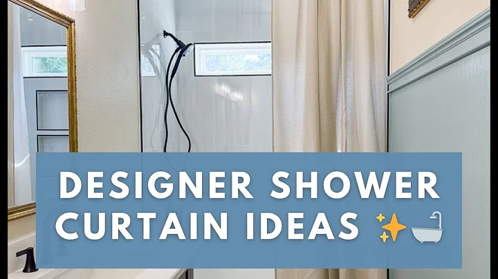 SHOWER CURTAIN IDEA That Instantly Make Your BATHROOM LOOK DESIGNER 🛁✨