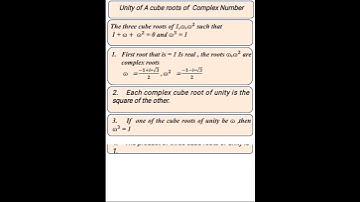 Unity of cube roots of a complex numbers#complexnumbers#maths#btech#jeebatch#bscmaths#engineering