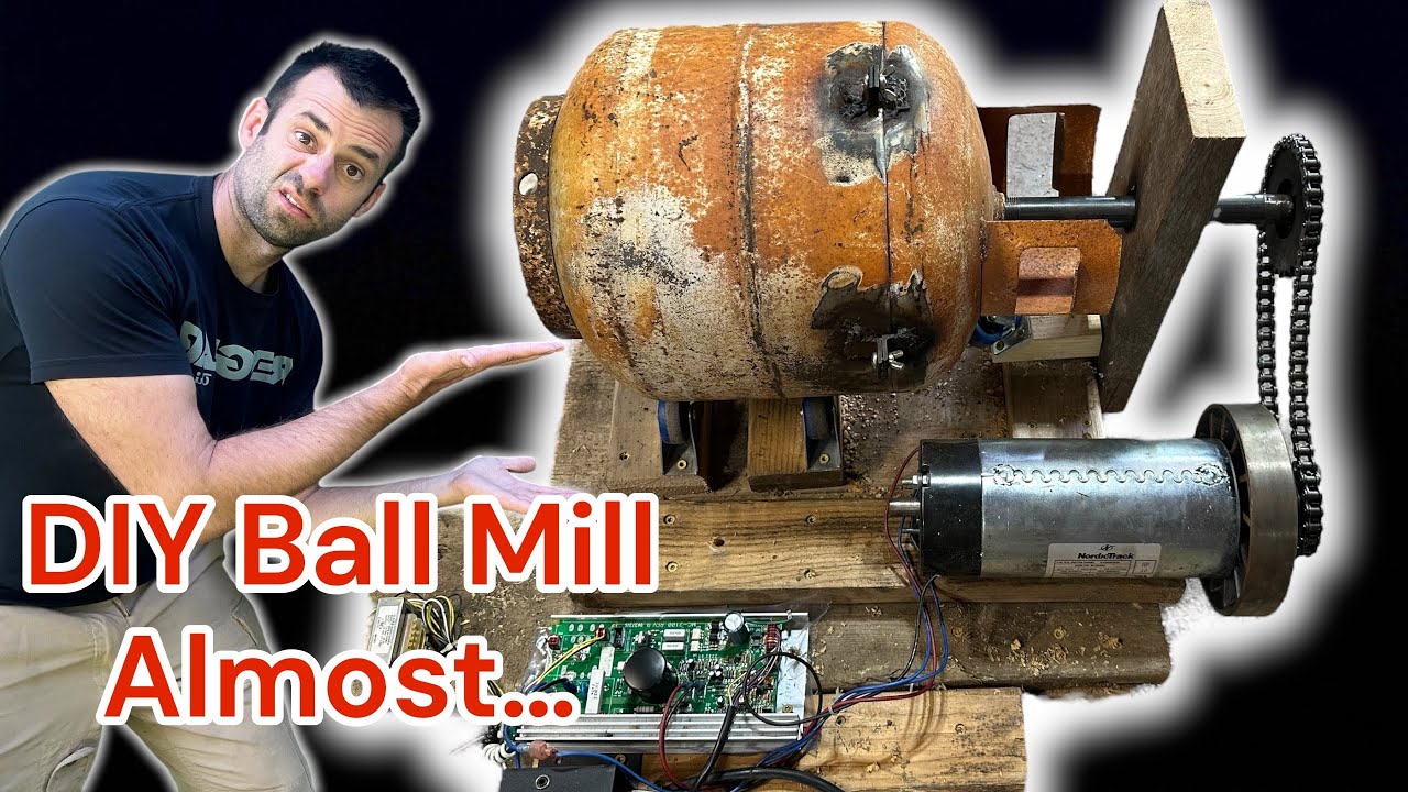 HOW not TO MAKE A DIY BALL MILL OUT OF A PROPANE TANK
