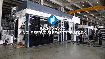 PJCI-TS-A-8C Single Servo Sleeve Type Stack Flexo Printing Machine
