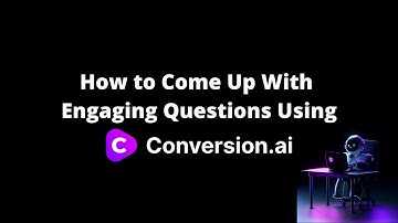 Jasper.ai How to Come Up With Engaging Questions Using Jasper AI