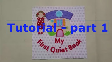 How to make quiet book for girls 01/tutorial activity book, felt book, busy book