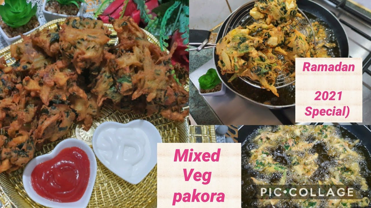 Mixed Vegetable Pakora Recipe |Ramadan 2021 Special | Crispy Pakora Recipe | Dhaba Style Pakora💕