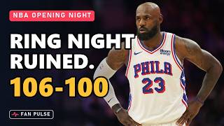 76ers vs Knicks Reaction: LeBron's Debut Spoils the Ring Night | NBA Opening Night