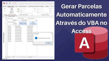 Gerar Parcelas Automaticamente Através do VBA no Access
