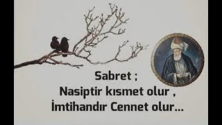 Sabret, nasiptir kısmet olur, imtihandır cennet olur...