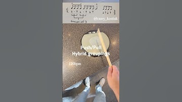 Push/pull idea using different groupings. #caseykostiuk #drummer #pushpulltechnique #moeller