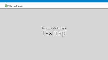 Signature électronique Taxprep