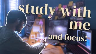 STUDY WITH ME | POMODORO | Live - No Music - Rain/Thunderstorm Sounds