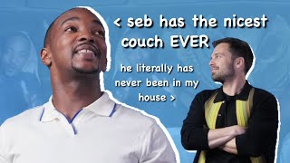 Anthony Mackie And His Love For Sebastian Stans Couch