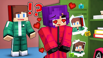 APHMAU GUARD fell in LOVE with JJ PLAYER  in SQUID GAME - Maizen Minecraft Animation