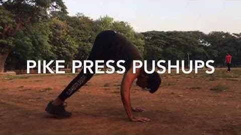 Pike Press Push-ups demonstration | Viraj Desai