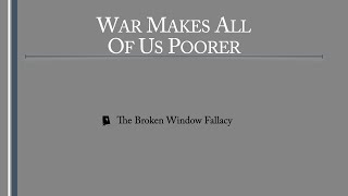 Famous The Broken Window Fallacy | The Christian Economist Clips Profile
