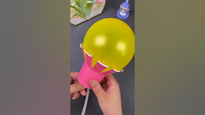 Make a hot air balloon with disposable paper cups and balloons #Parent-child craft