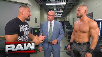 Bron Breakker confronteert Adam Pearce en eist een titelmatch voor Austin Theory bij WWE Raw!