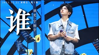 【胡夏&宁桓宇】《谁》Who - Hu Xia & Ning Huanyu｜Engsub｜2026了，还没走出披4🥹“在你眼中我是谁…”～豚门永存！｜#胡夏 2025演唱会·南宁站