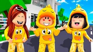 24 HORAS SIENDO TRILLIZOS con mi FAMILIA en Brookhaven Roblox!!