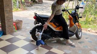 Prince Pavpav Gesture Request Mom To Take Him On Motorbike