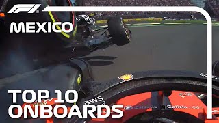 Perez And Leclerc Collide And The Top 10 Onboards | 2023 Mexico City Grand Prix | Qatar Airways Guide